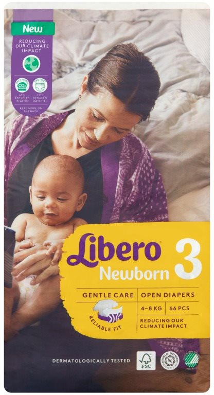 Libero Newborn vel. 3 Jumbo (66 ks) Jednorázové pleny