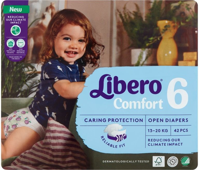 Libero Comfort veľkosť 6 Jumbo (42 ks) Jednorazové plienky