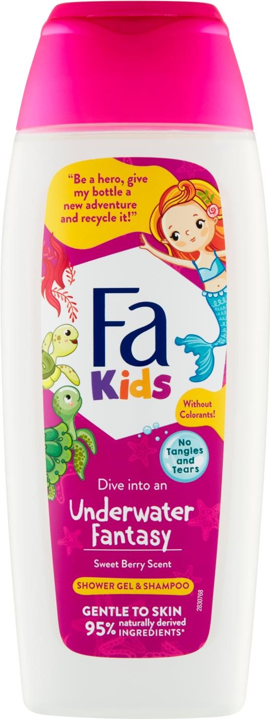FA Kids Mermaid sprchový gél a šampón pre deti 400 ml Detský...