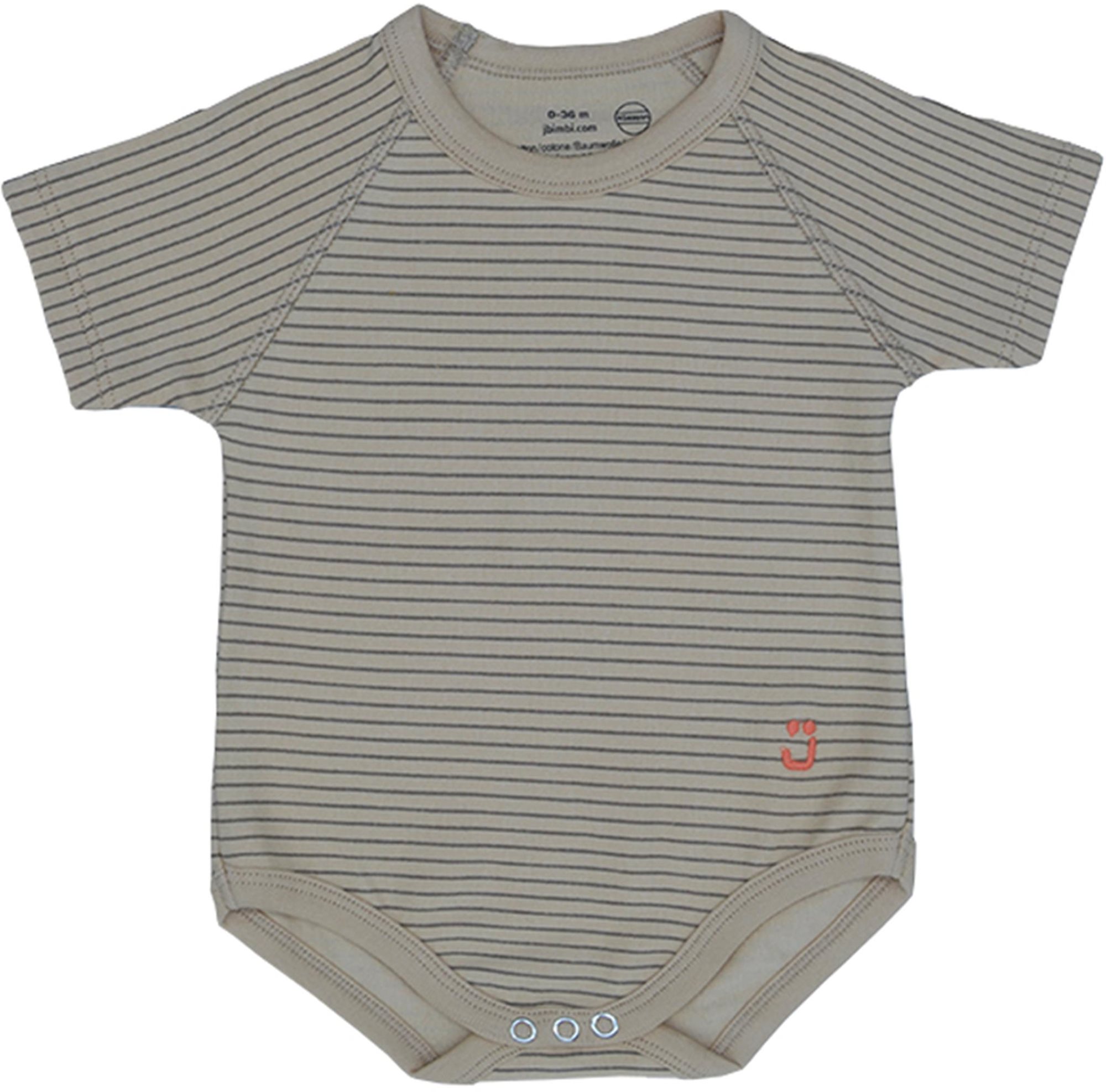 J BIMBI Rastúce body 0-36 m 4Season Stripes Brown Body pre bábätko