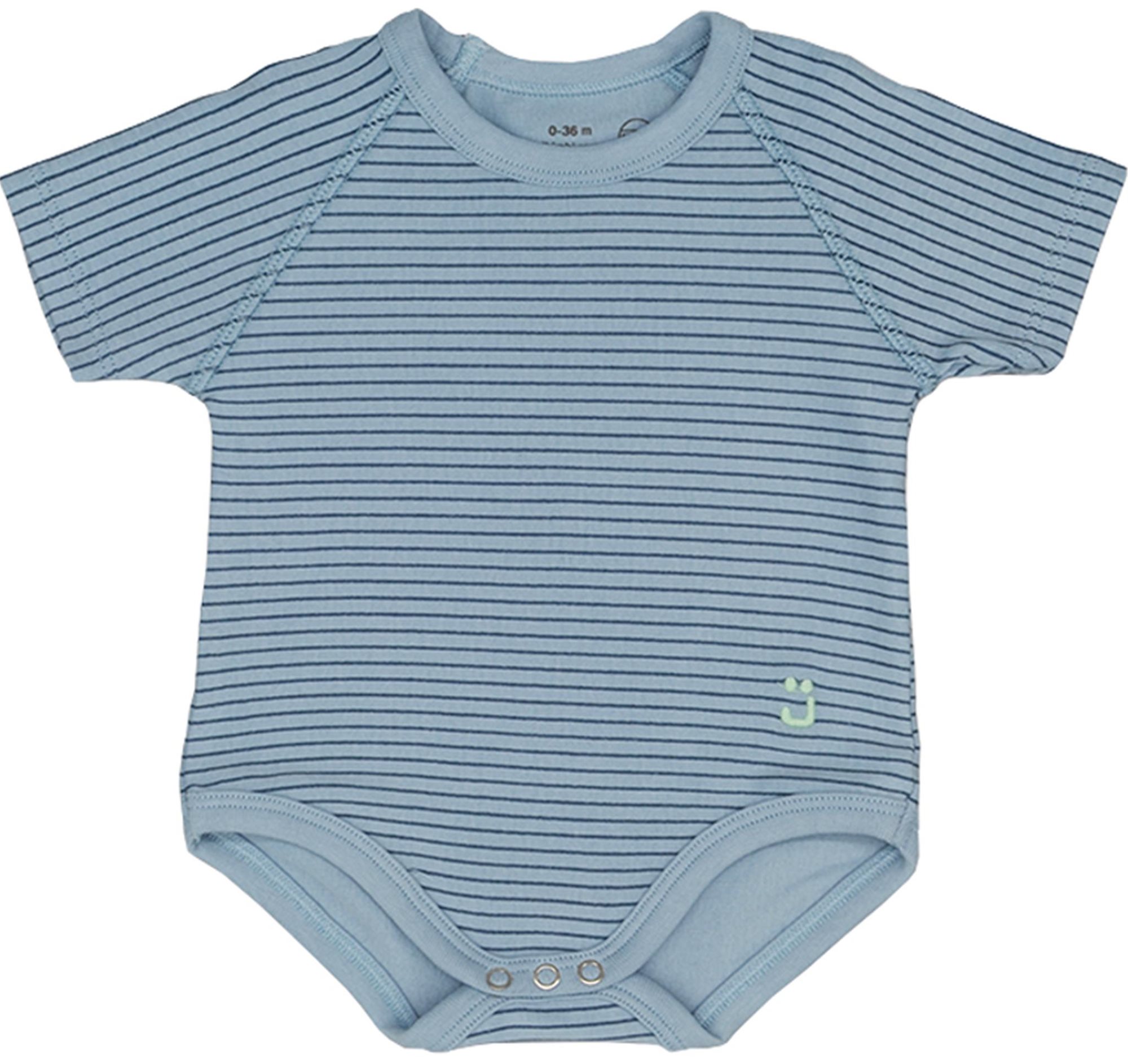 J BIMBI Rastúce body 0-36 m 4Season Stripes Blue Body pre bábätko