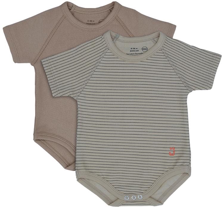 J BIMBI Rastúce body 0-36 m 4Season Brown 2-pack Body pre bábätko