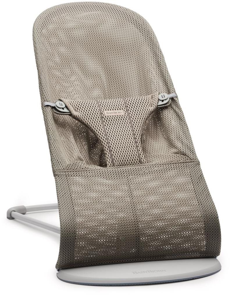 Babybjörn Bliss Grey beige Mesh, svetlá konštrukcia Detské ležadlo