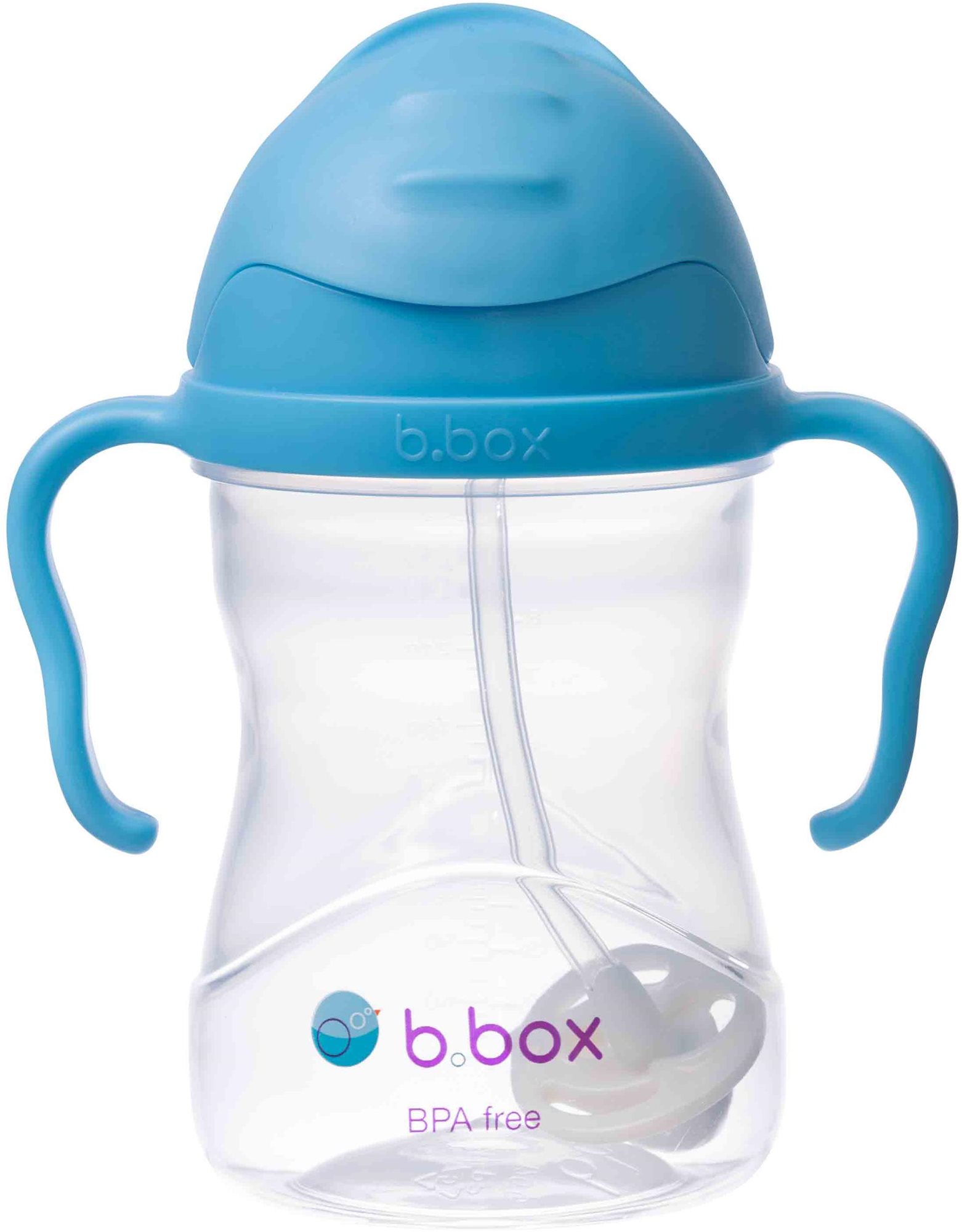 B.Box Pohár szívószállal - áfonya 240 ml Tanulópohár