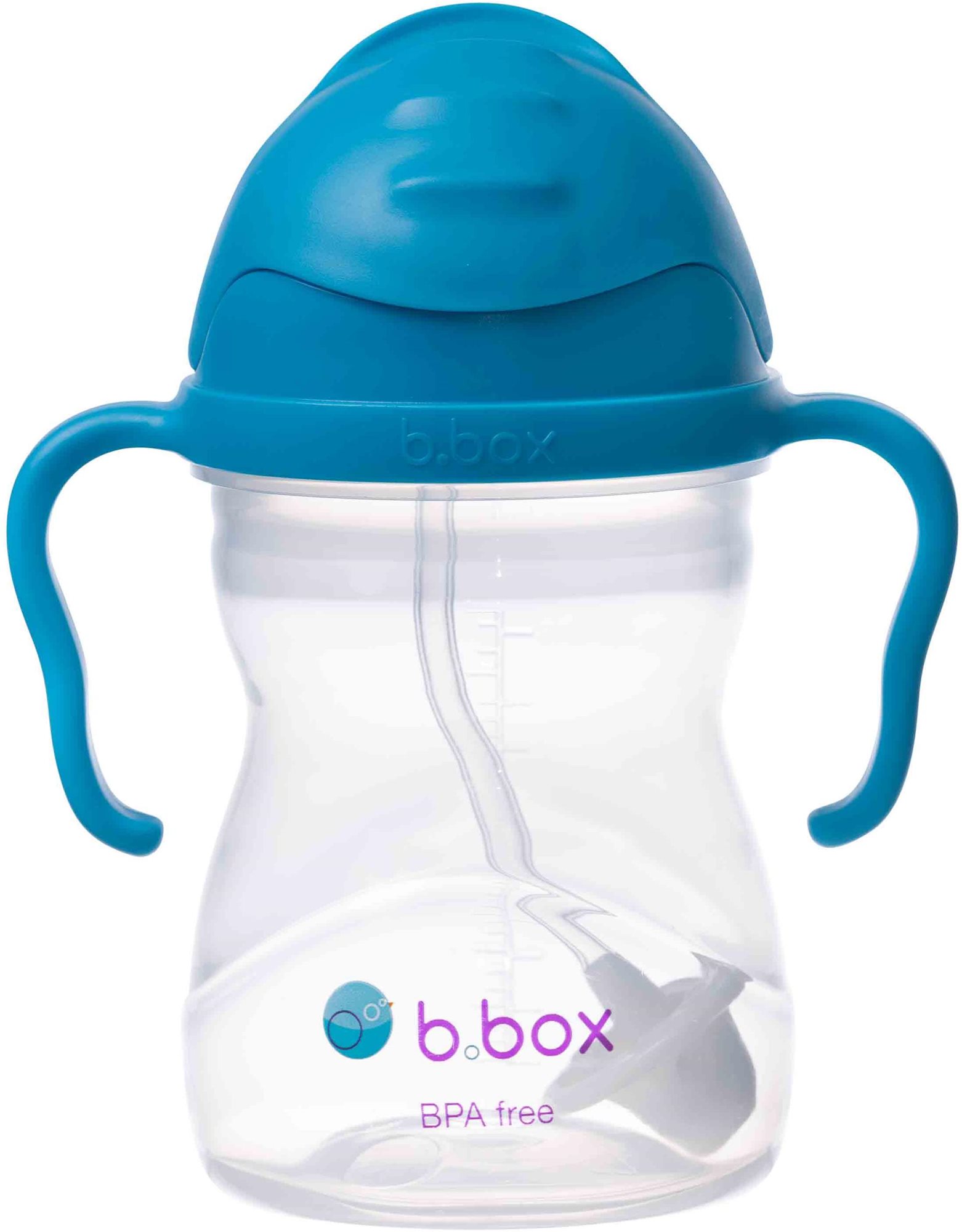 B.Box Hrnček so slamkou – kobaltovo modrý 240 ml Detský hrnček