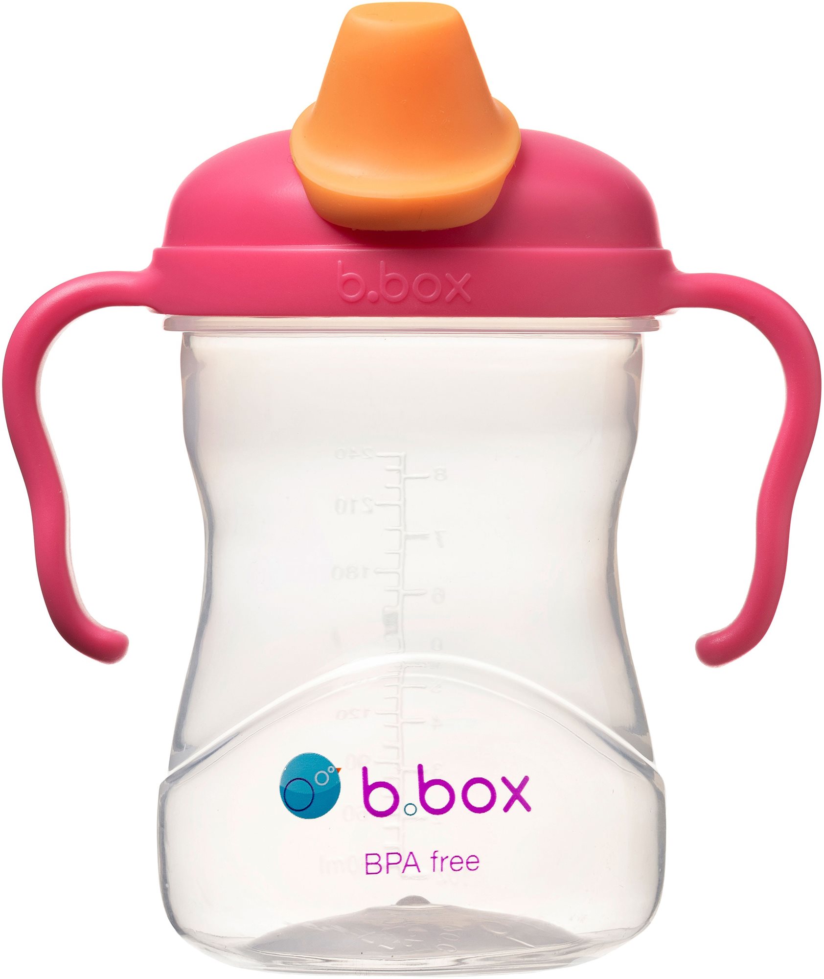 B.Box Hrnček s náustkom ružový 4m+ Detský hrnček