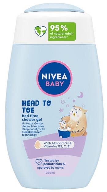 NIVEA Baby Head to Toe Shower Bed Time 200 ml Gyerek tusfürdő