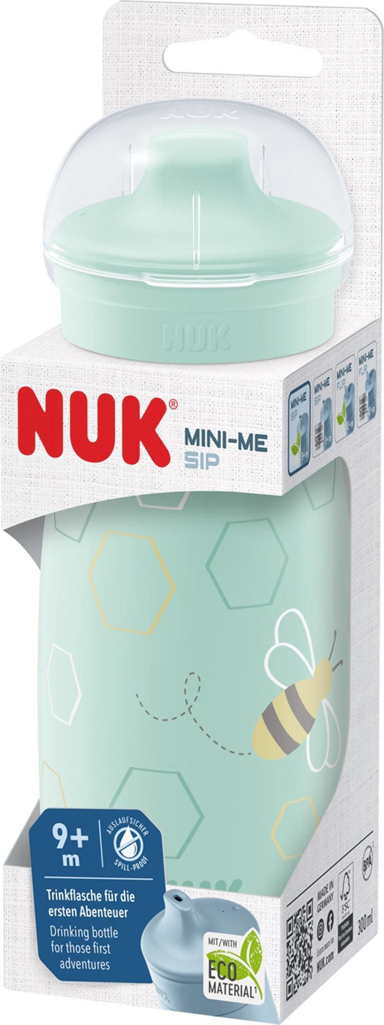 NUK Mini-Me Sip 300 ml zelená Detská fľaša na pitie