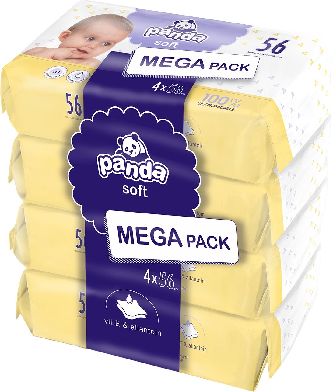 PANDA Soft (4×56 db) Popsitörlő