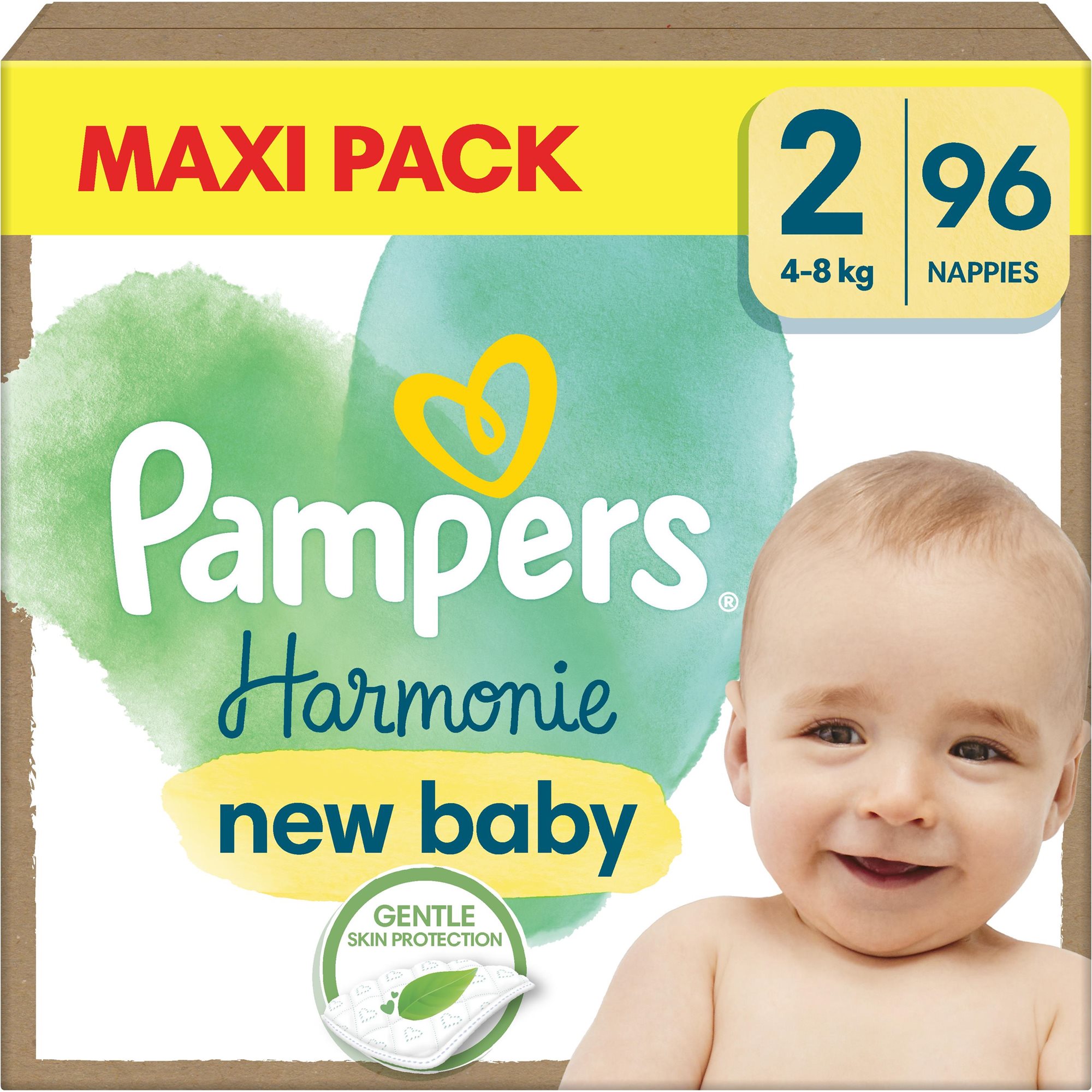 PAMPERS Harmonie Baby vel. 2 (96 ks) Jednorázové pleny
