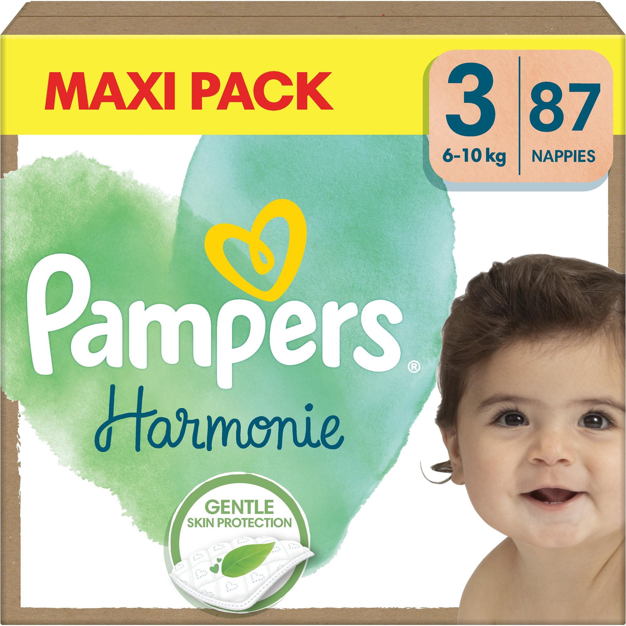 Pampers Harmonie Baby, 3 (87 db) Eldobható pelenka