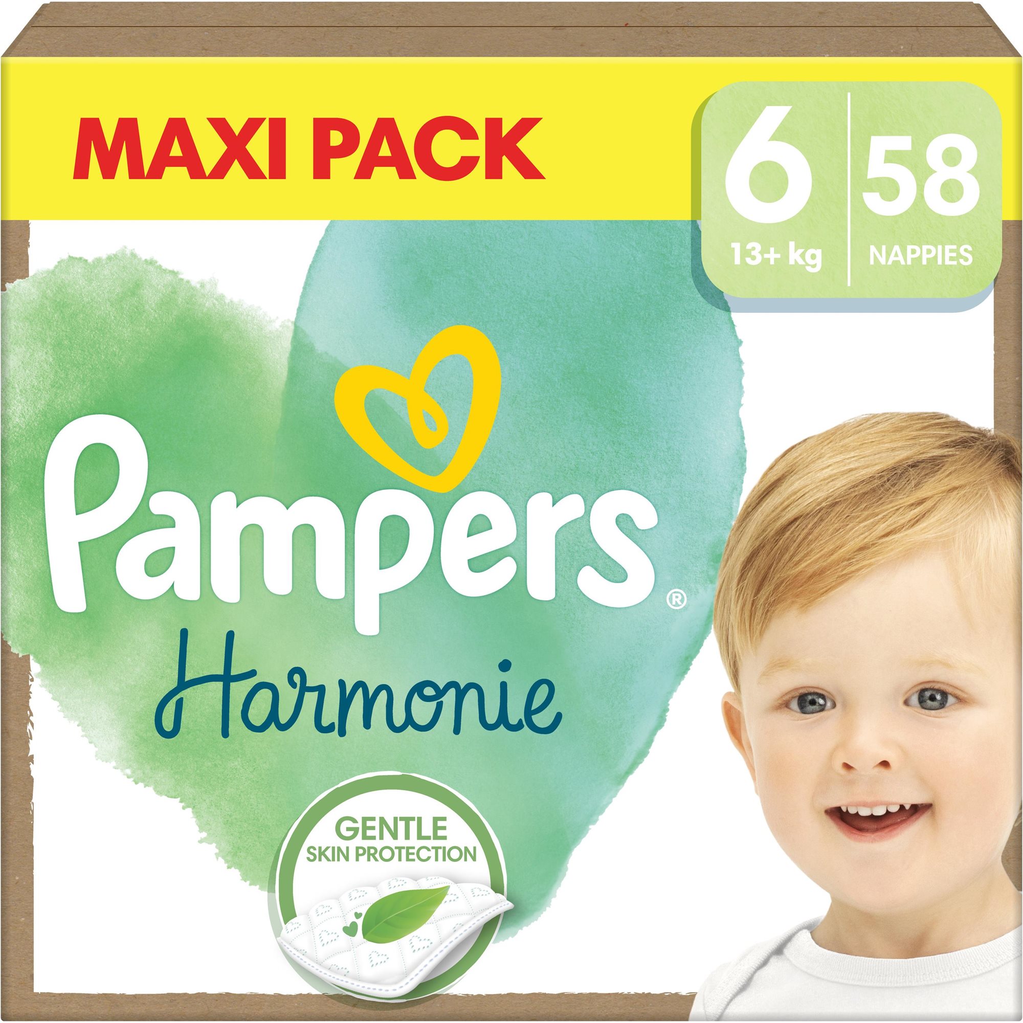 Pampers Harmonie Baby, 6 (58 db) Eldobható pelenka