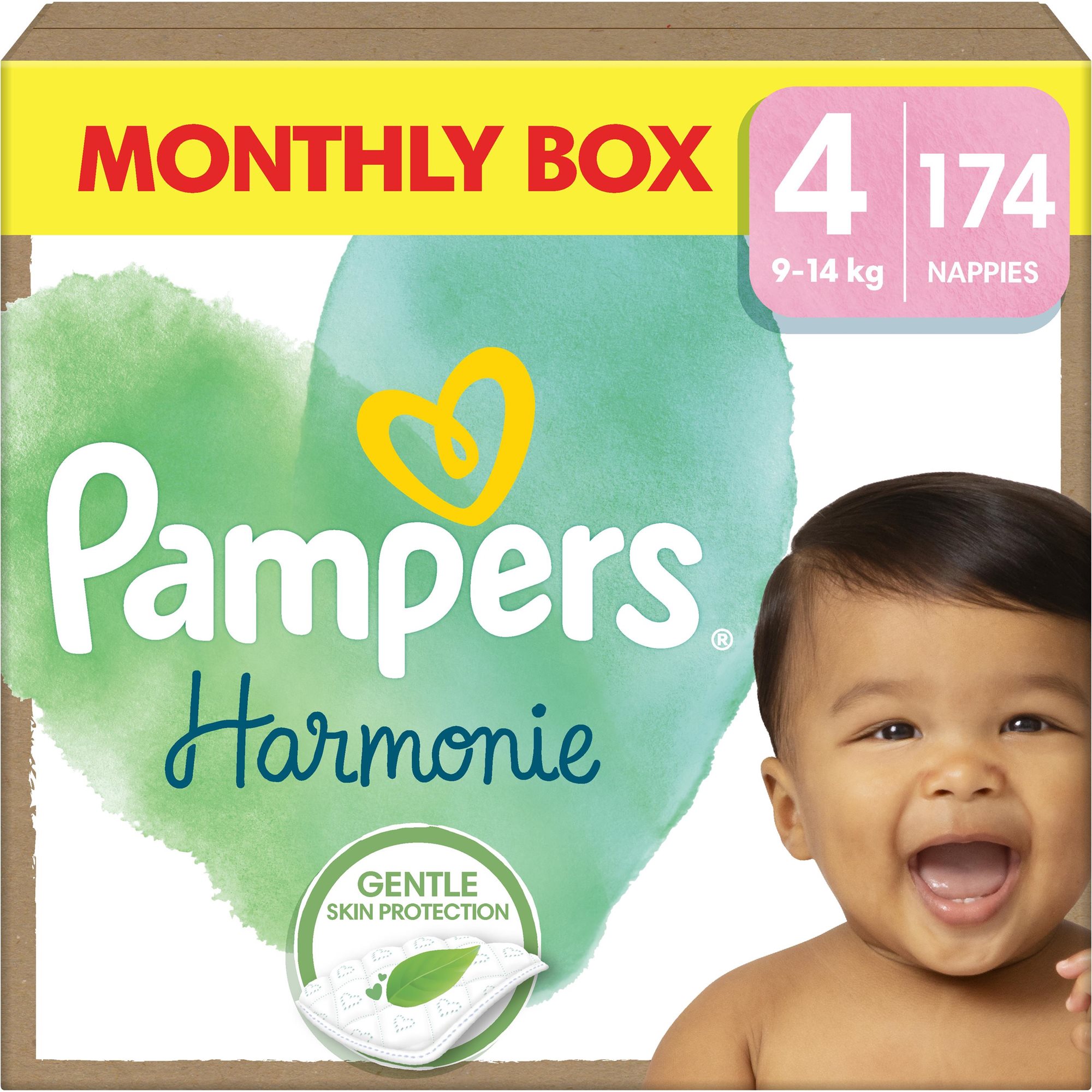 Pampers Harmonie Baby, 4 (174 db) Eldobható pelenka