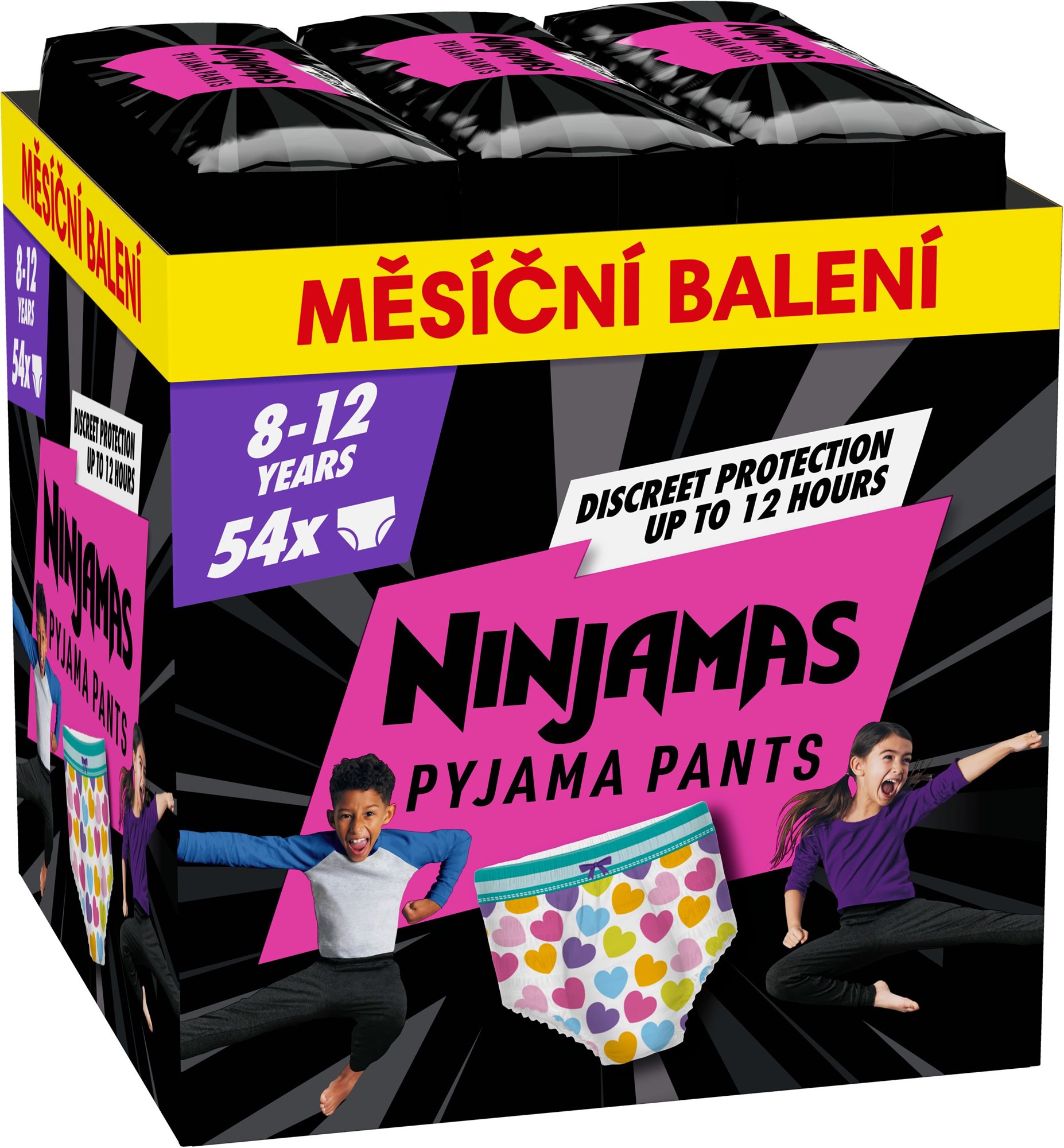 Pampers Ninjamas Pyjama Pants, szívecskés, 8-12 év (54 db)...