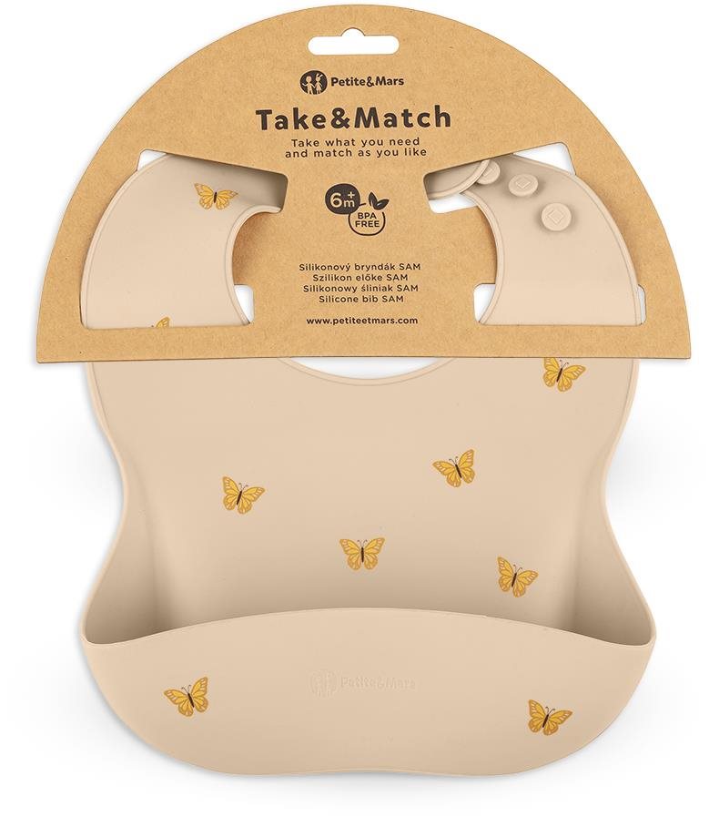 PETITE&MARS Take&Match Sand Butterflies 6 m+ Podbradník