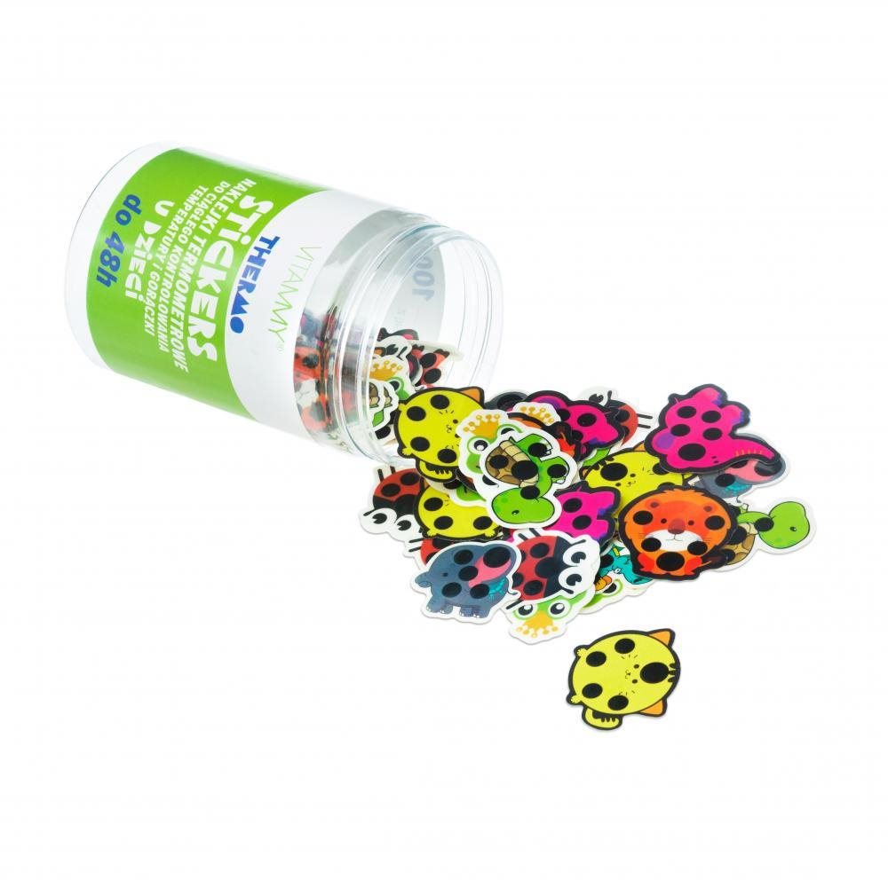 VITAMMY Thermo Stickers nálepky s teplomerom, 100 ks Teplomer