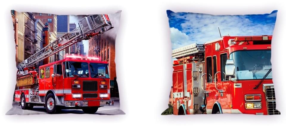 FARO obojstranná obliečka na vankúšik Hasiči 40 × 40 cm Obliečka na...