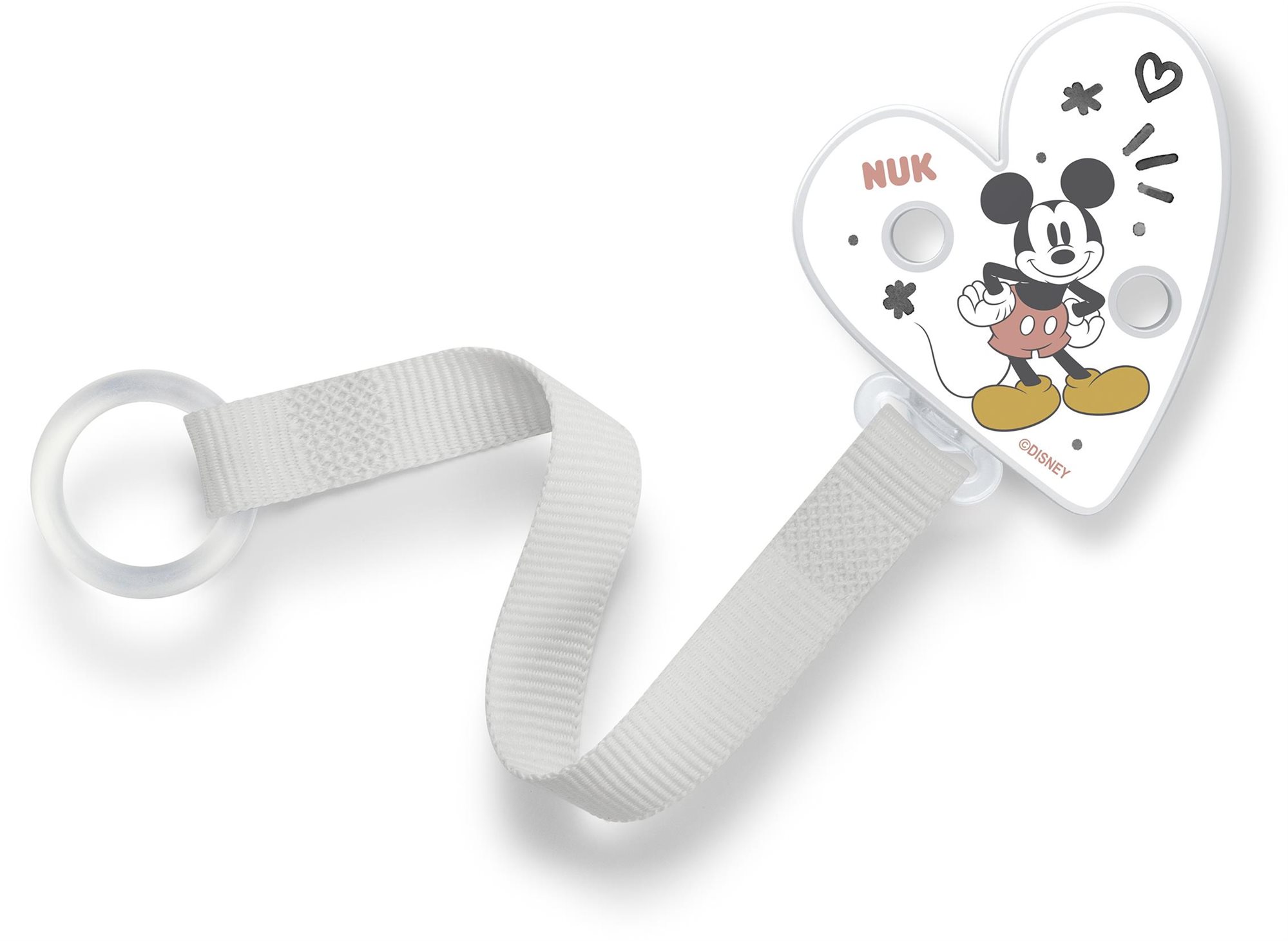NUK stužka na cumlík Disney Mickey Klip na cumlík