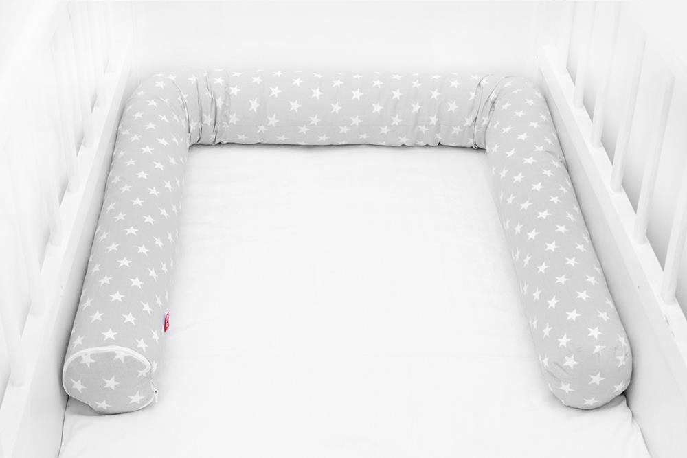 SCAMP Valec 3× 60 cm, grey stars Mantinel do postieľky
