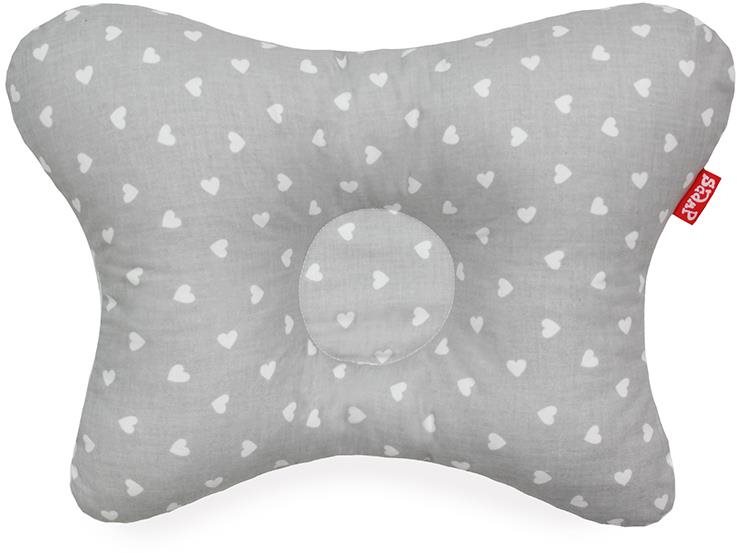 SCAMP Párna Little Heart White Gray Párna