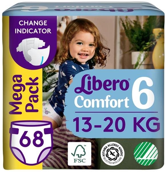 Libero Comfort 6 Mega Pack (68 db) 13 - 20 kg Eldobható pelenka
