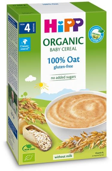 HiPP BIO Prvá obilná kaša 100 % ovsená 200 g Nemliečna kaša