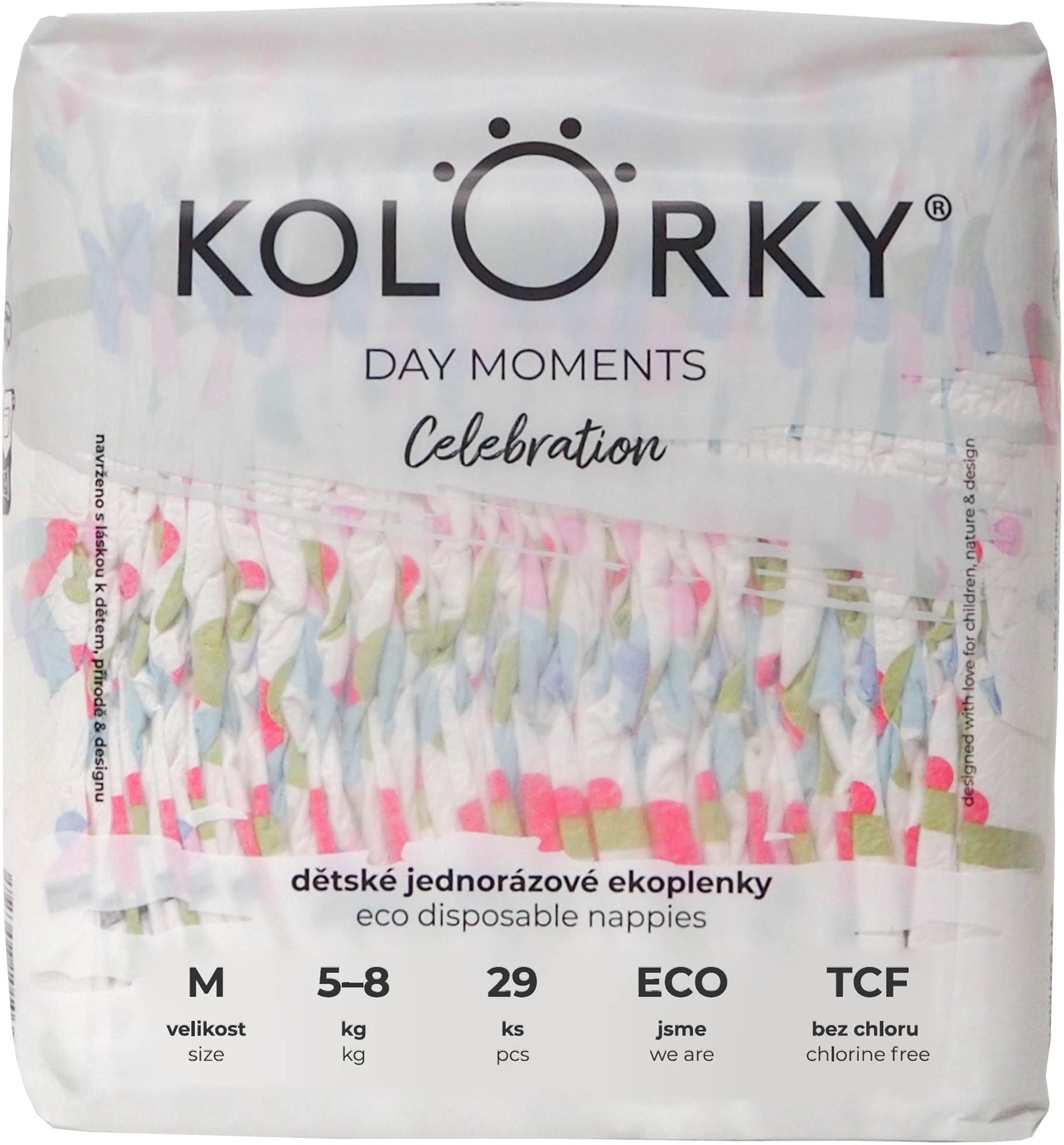KOLORKY DAY MOMENTS Celebration veľ. M (29 ks) Eko plienky