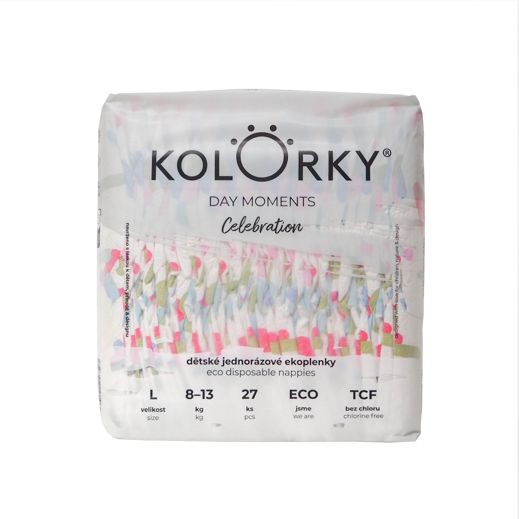 KOLORKY DAY MOMENTS Celebration veľ. L (27 ks) Eko plienky