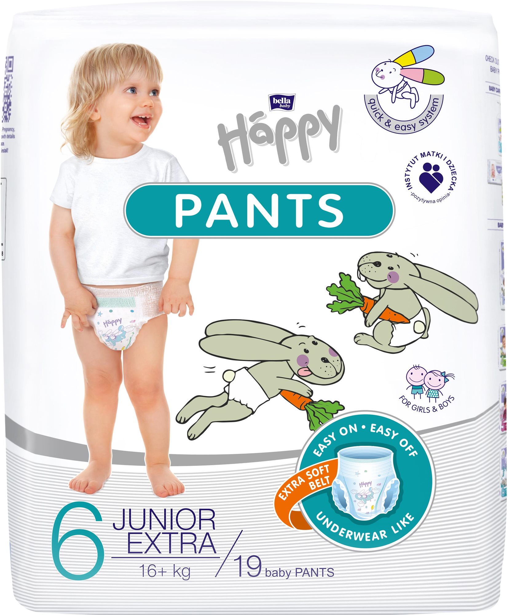 BELLA Baby Happy Pants Junior Extra 6, 19 db Bugyipelenka