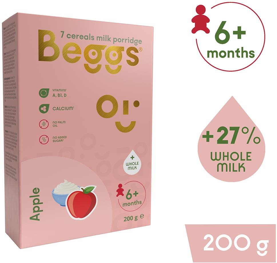 Beggs tejes 7 szemes zabkása almával (200 g) Tejpép
