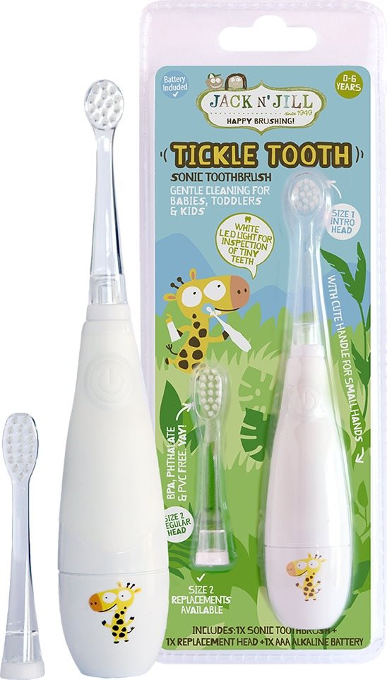 Jack N´Jill Tickle Tooth sonická detská zubná kefka 0 – 6 rokov...