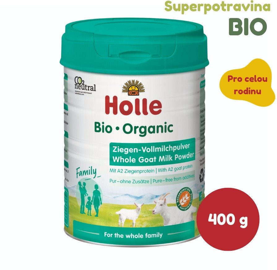 HOLLE Bio kozí mléko pro celou rodinu, 400 g Nápoj