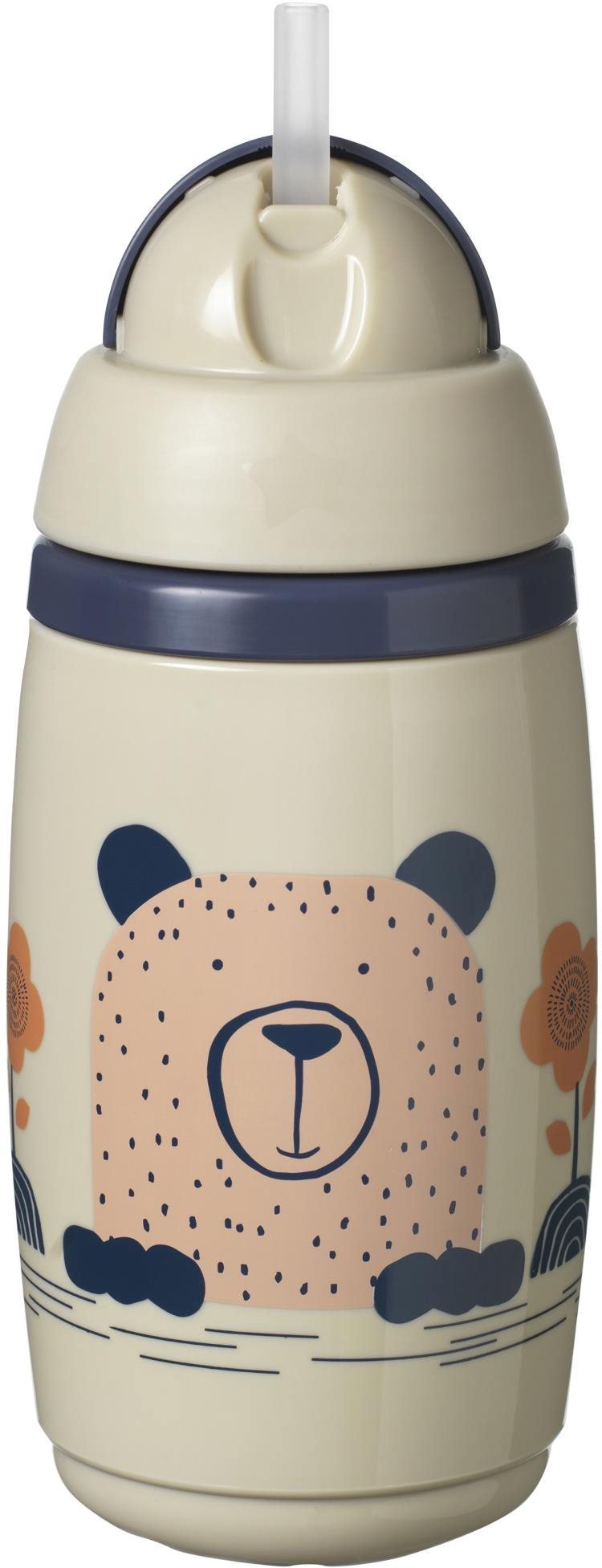 Tommee Tippee Superstar so slamkou 12m+ Grey, 266 ml Termohrnček
