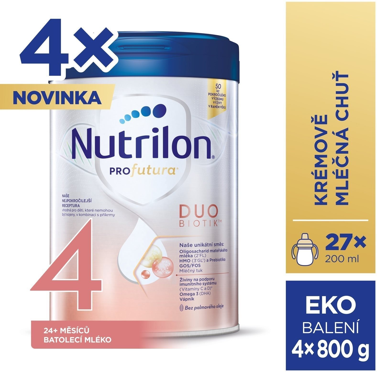 Nutrilon Profutura Duobiotik 4 batolecí mléko 4× 800 g Kojenecké...