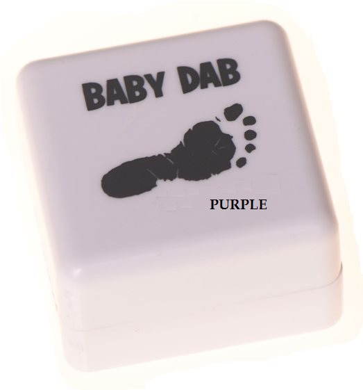 Baby Dab Farba na detské odtlačky, fialová Sada na odtlačky
