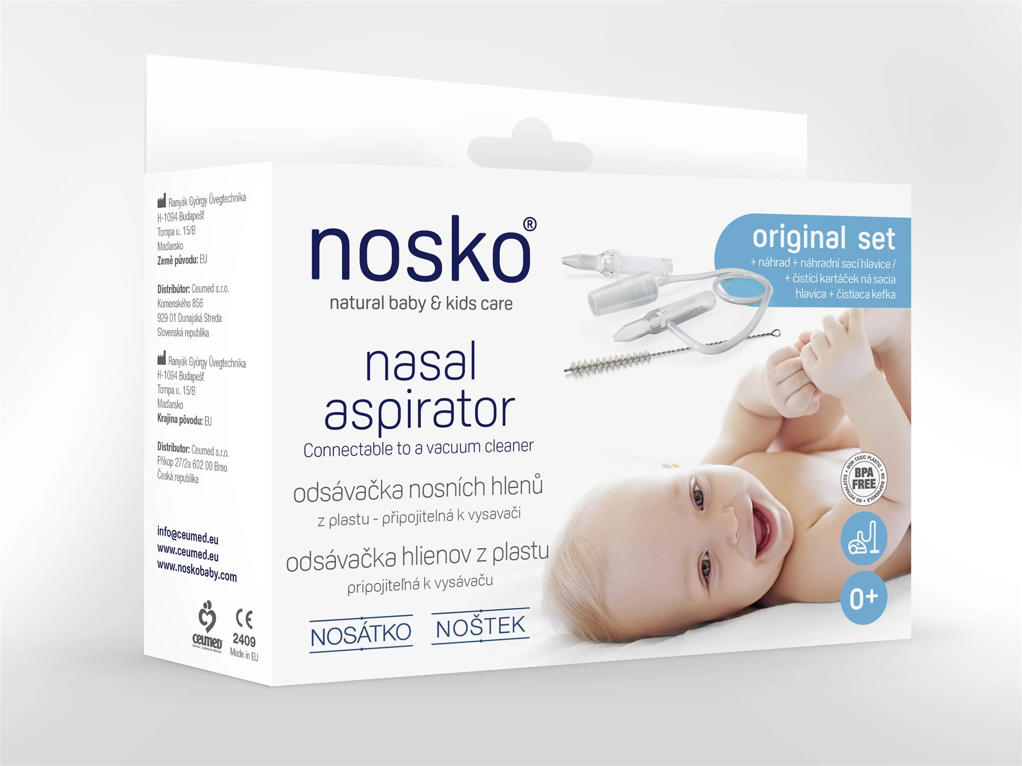 NOŠTEK nosová odsávačka hlienov sada Odsávačka hlienov