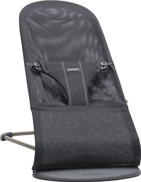 BabyBjörn Lehátko Bouncer BLISS Anthracite Mesh Detské ležadlo
