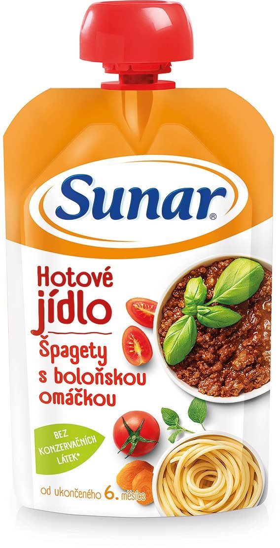 Sunar príkrm špagety s boloňskou omáčkou 120 g Príkrm