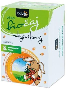 GOLDIM Babio Detský biočaj rakytníkový 20 ks Detský čaj