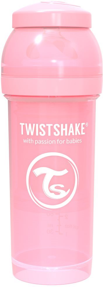 TWISTSHAKE Anti-Colic 260 ml (dudl.M) růžová Kojenecká láhev