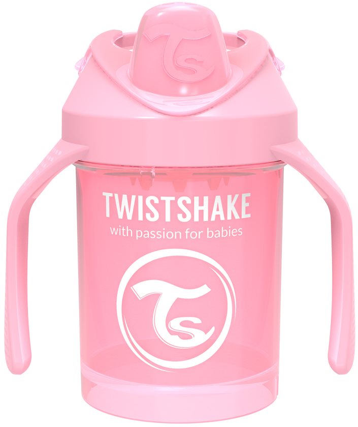 TWISTSHAKE Hrnček učiaci 230 ml – ružový Detský hrnček