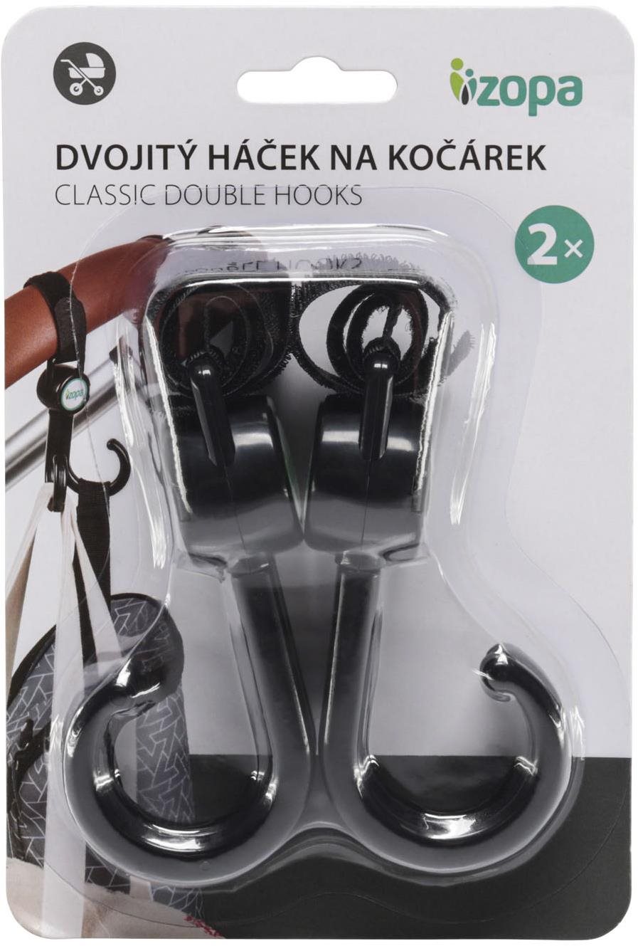 ZOPA dvojitý háčik na kočík 2 ks Háčik