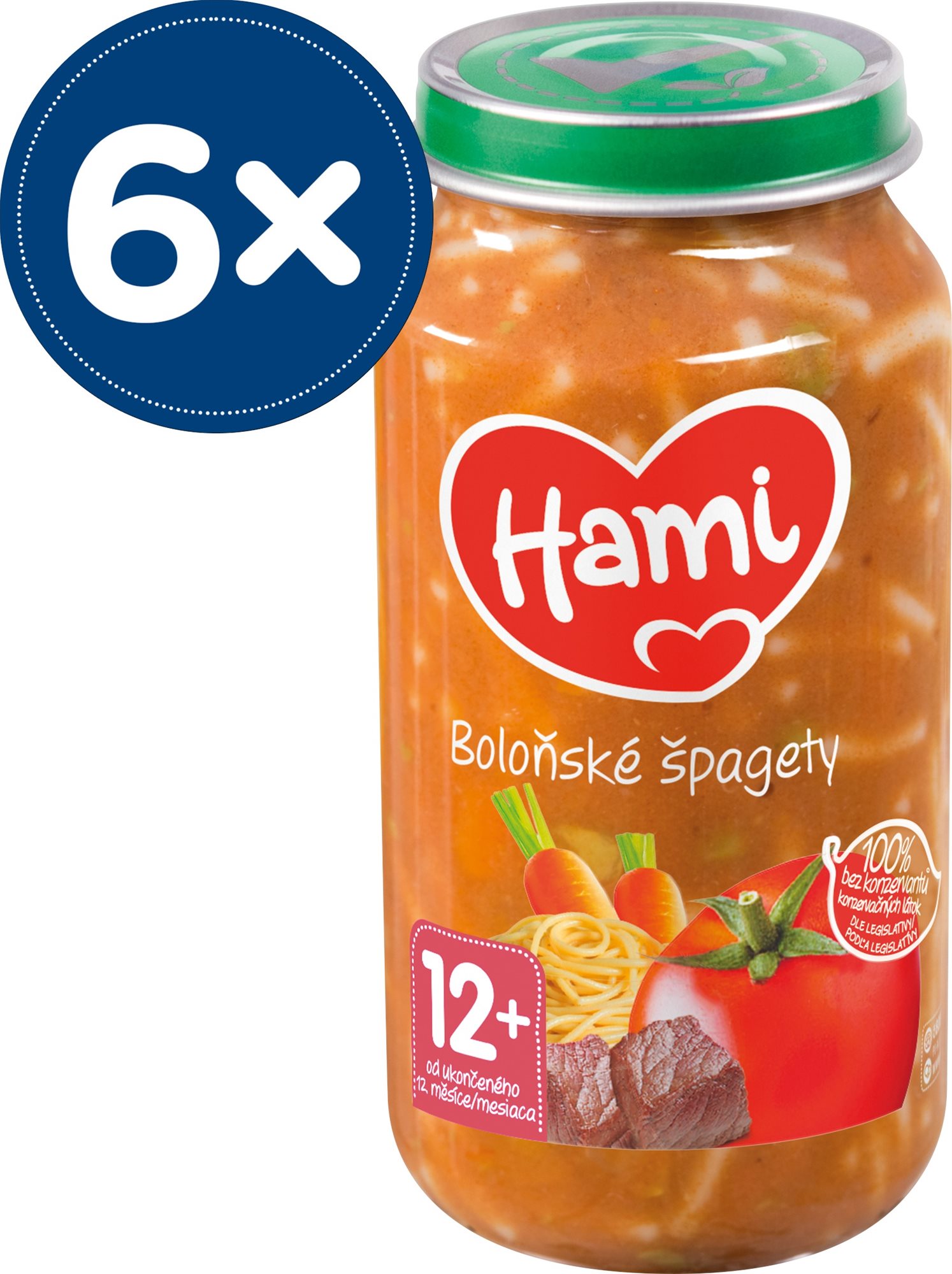 Hami Boloňské špagety 6× 250 g Příkrm