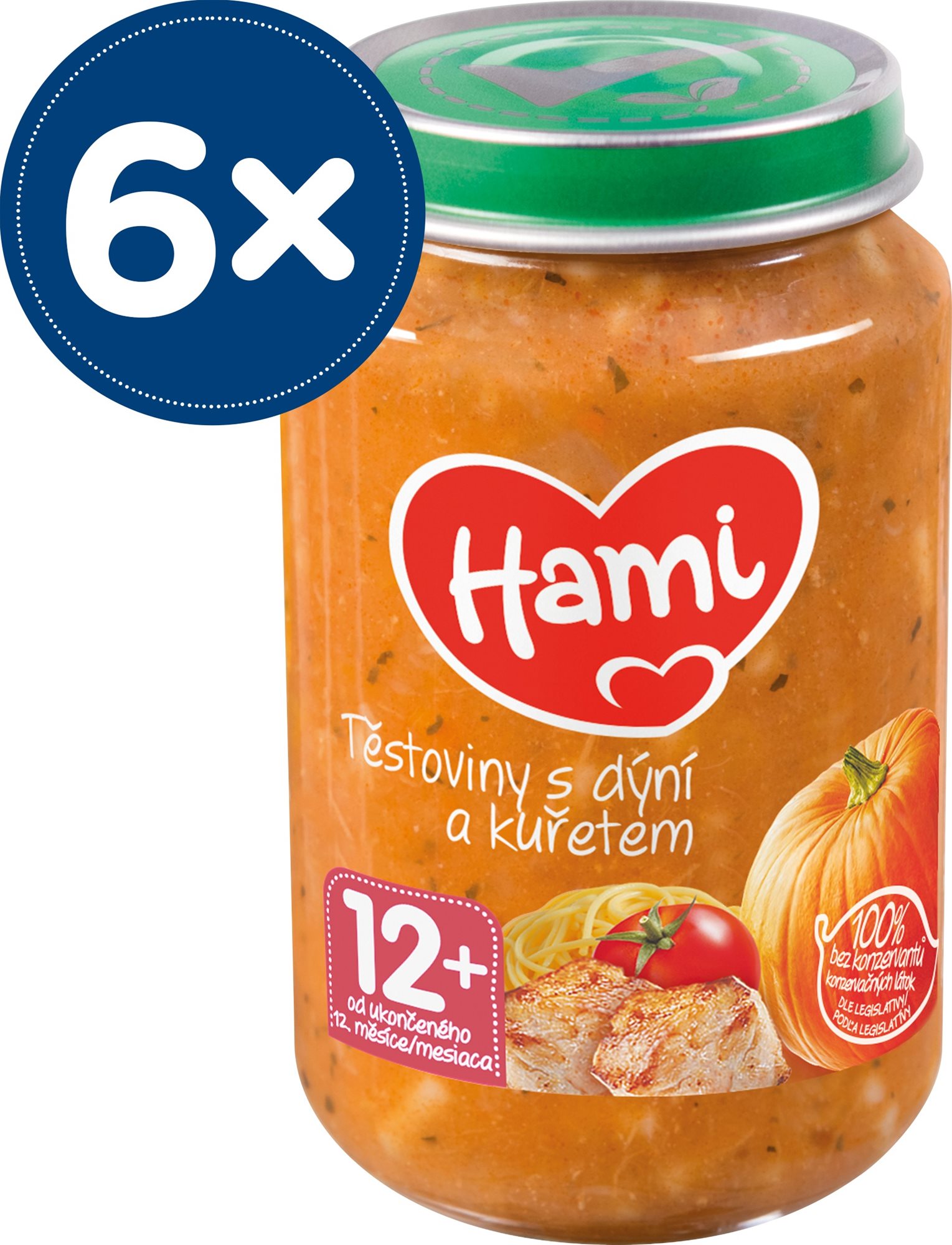 Hami Zelenina s dušeným vepřovým 6× 200 g Příkrm