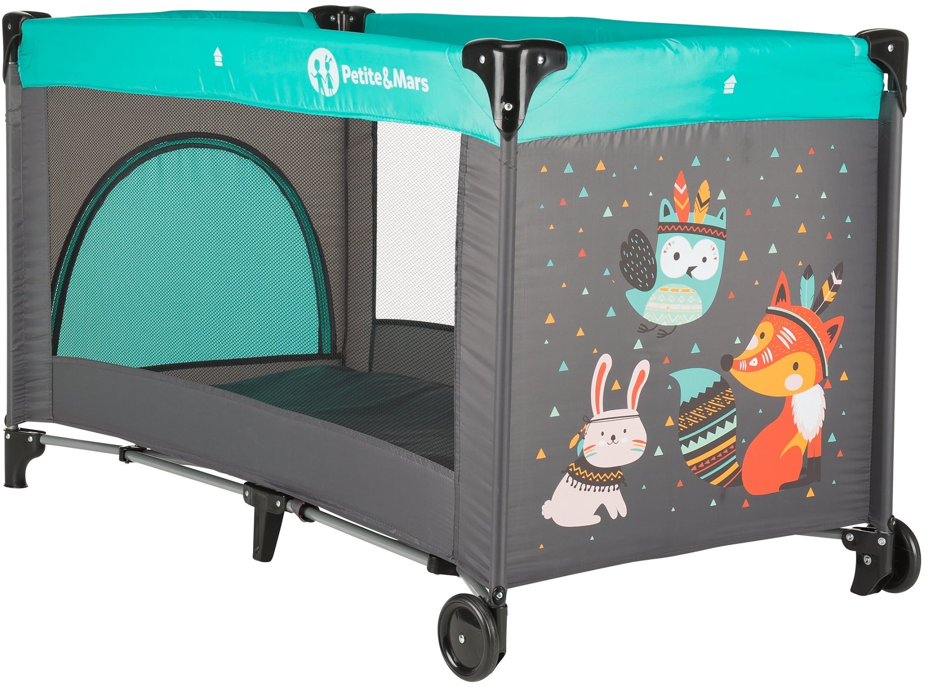 Petite & Mars Koot Fox Aqua Cestovná postieľka