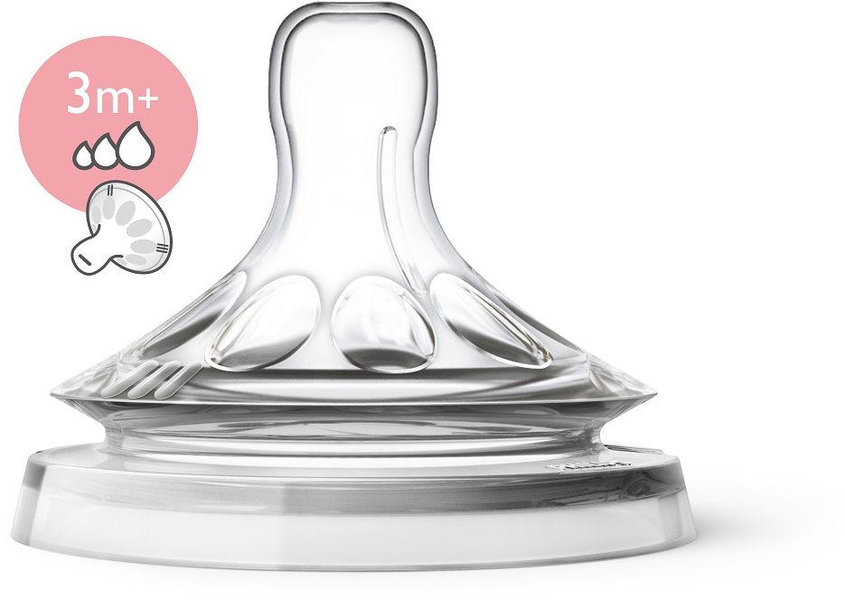 Philips AVENT cumlík Natural – variabilný prietok, 2 ks Cumlík