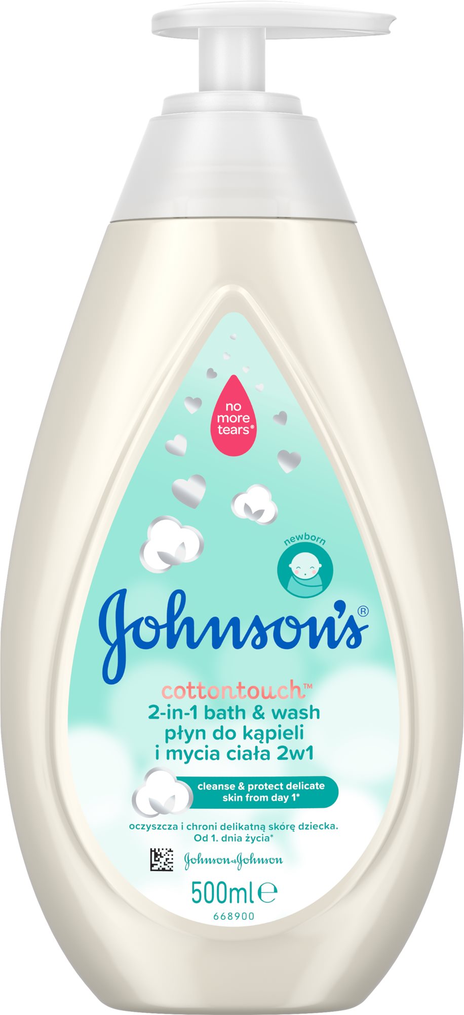 JOHNSON'S BABY Cottontouch kúpeľ a umývací gél 2v1 500 ml Detská...