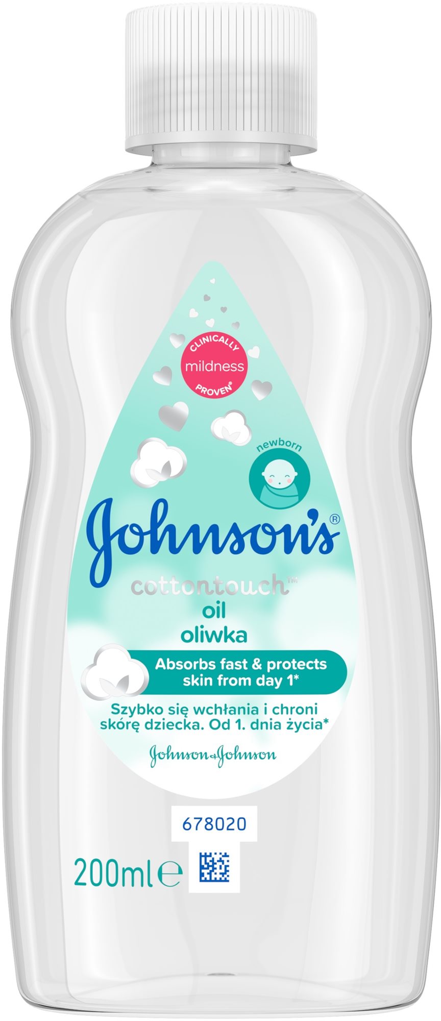 JOHNSON'S BABY Cottontouch olej 200 ml Detský olej