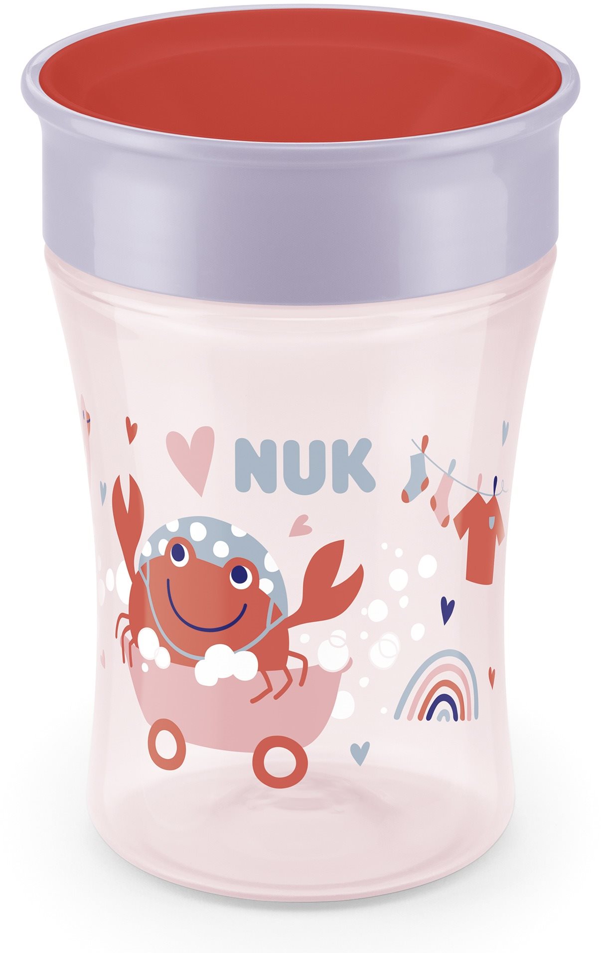 NUK Magic Cup Bögre fedéllel 230 ml - piros, többféle motívum...