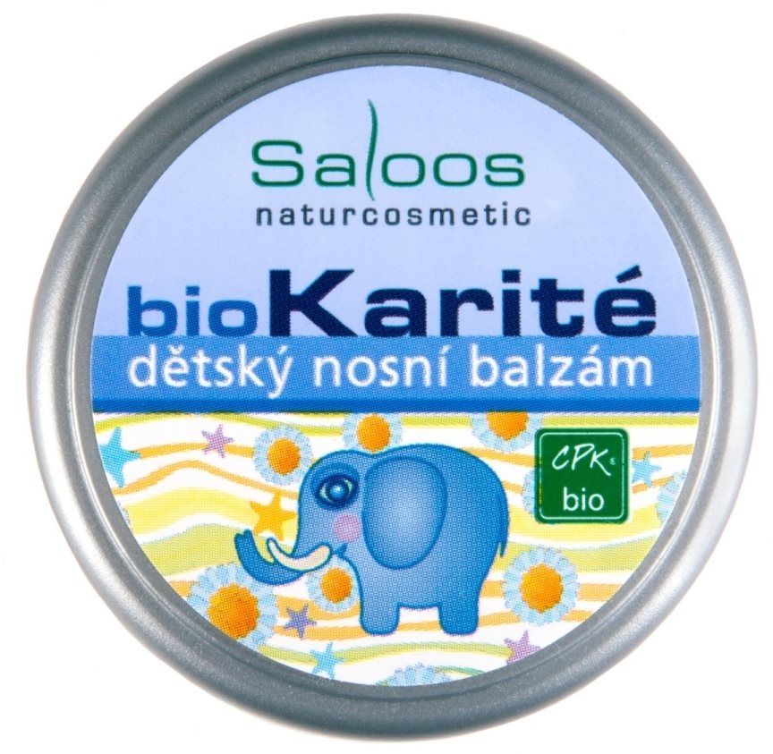 SALOOS Bio karité nosný balzam 19 ml Balzam